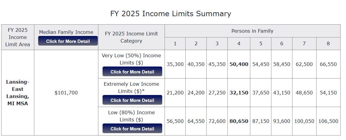applicant income guidelines